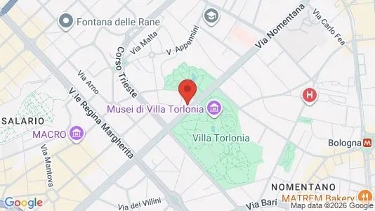 Rooms for rent i Roma Municipio II – Parioli/Nomentano - kort over placeringen