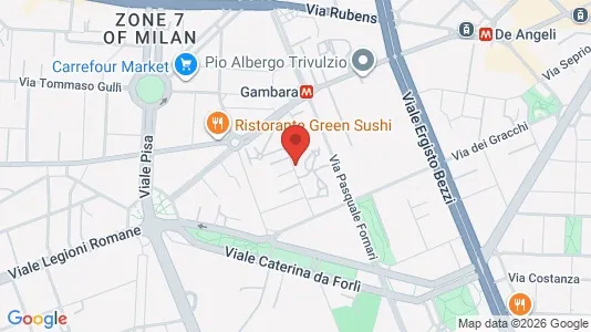 Rooms for rent i Milano Zona 6 - Barona, Lorenteggio - kort over placeringen