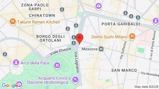 Apartments for rent i Milano Zona 1 - Centro storico - kort over placeringen