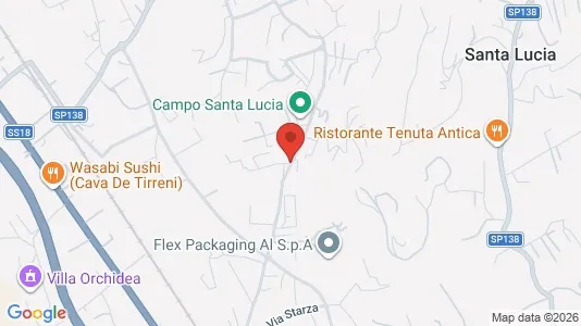 Apartments for rent i Cava de' Tirreni - kort over placeringen