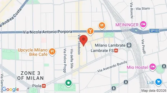 Apartments for rent i Milano Zona 3 - Porta Venezia, Città Studi, Lambrate - kort over placeringen