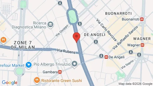 Apartments for rent i Milano Zona 7 - Baggio, De Angeli, San Siro - kort over placeringen