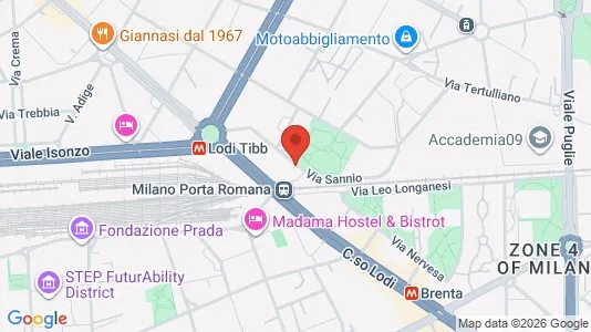 Apartments for rent i Milano Zona 4 - Vittoria, Forlanini - kort over placeringen