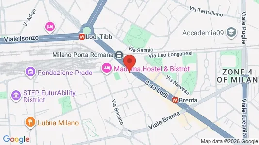 Apartments for rent i Milano Zona 5 - Vigentino, Chiaravalle, Gratosoglio - kort over placeringen