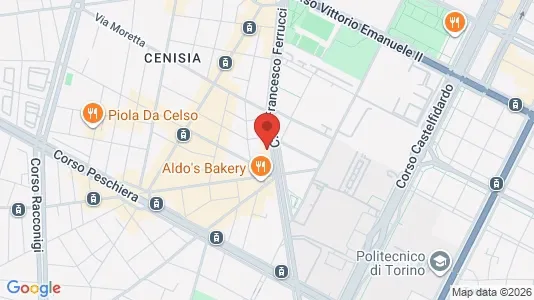 Apartments for rent i Turin - kort over placeringen
