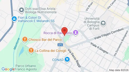 Rooms for rent i Forlì - kort over placeringen