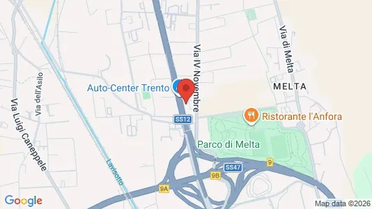 Apartments for rent i Trento - kort over placeringen