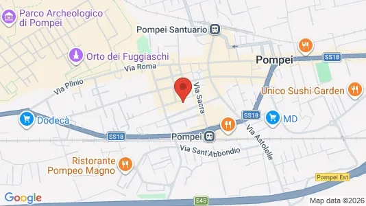 Rooms for rent i Pompei - kort over placeringen
