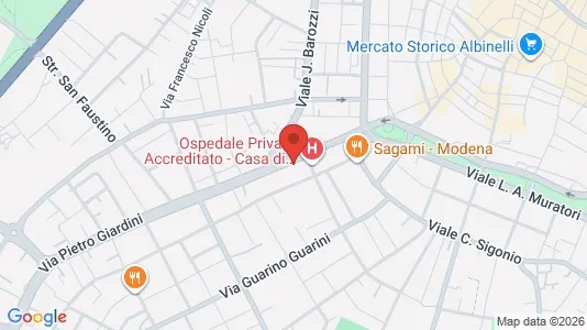 Rooms for rent i Modena - kort over placeringen