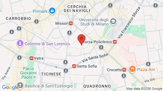 Apartments for rent i Milano Zona 1 - Centro storico - kort over placeringen
