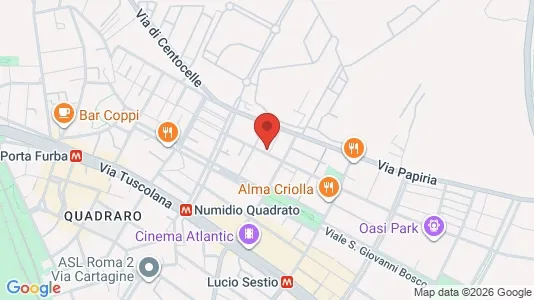 Apartments for rent i Roma Municipio V – Prenestino/Centocelle - kort over placeringen