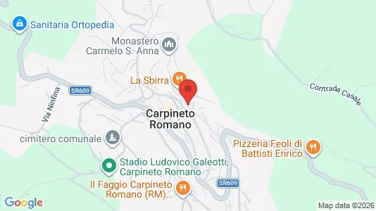 Apartments for rent i Carpineto Romano - kort over placeringen
