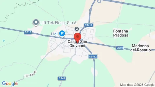 Apartments for rent i Castel San Giovanni - kort over placeringen