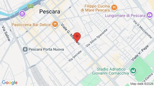 Rooms for rent i Pescara - kort over placeringen