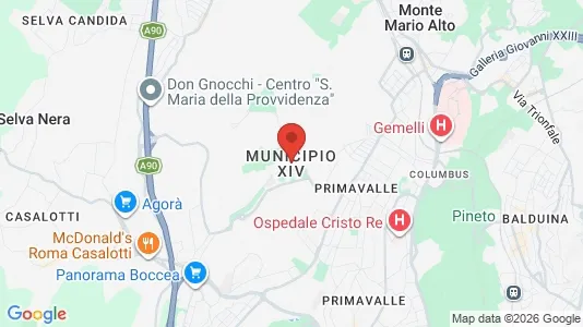 Apartments for rent i Roma Municipio XIV – Monte Mario - kort over placeringen