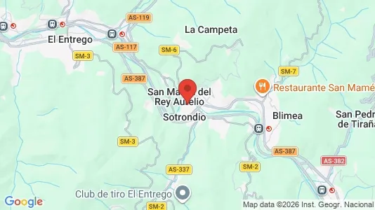 Apartments for rent i San Martín del Rey Aurelio - kort over placeringen