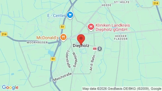 Apartments for rent in Diepholz - Photo from Google Street View