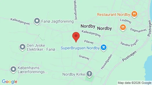 Apartments for rent i Fanø - kort over placeringen