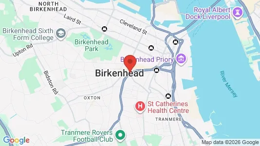 Apartments for rent i Birkenhead - Merseyside - kort over placeringen