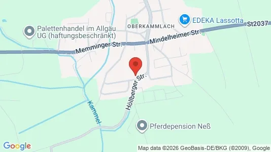 Apartments for rent i Unterallgäu - kort over placeringen