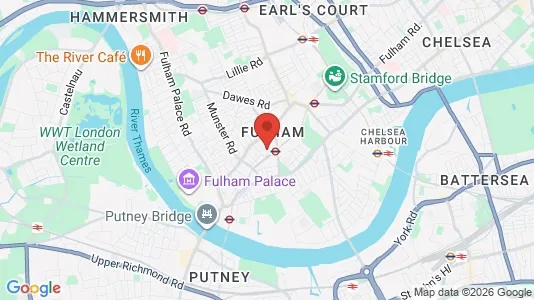 Apartments for rent i London SW6 - kort over placeringen