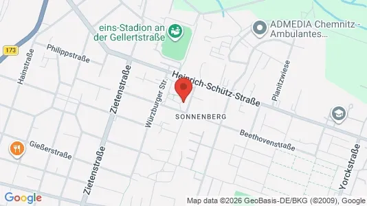 Apartments for rent in Chemnitz - Photo from Google Street View