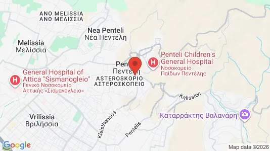 Houses for rent i Penteli - kort over placeringen