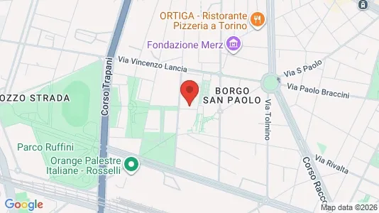 Apartments for rent i Turin - kort over placeringen
