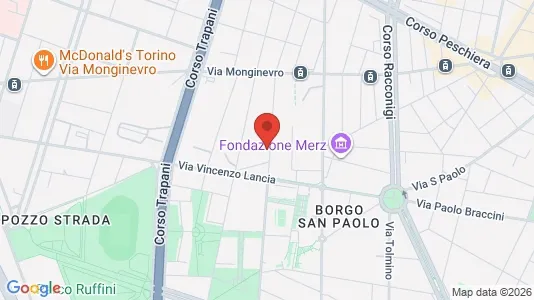 Apartments for rent i Turin - kort over placeringen