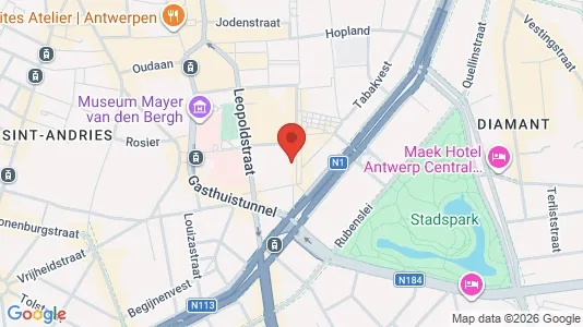 Apartments for rent i Stad Antwerp - kort over placeringen