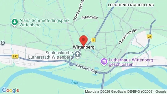 Apartments for rent i Wittenberg - kort over placeringen