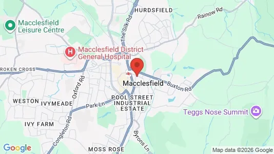 Apartments for rent i Macclesfield - Cheshire - kort over placeringen
