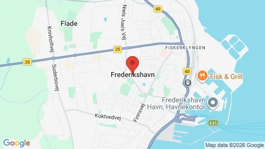 Apartments for rent i Frederikshavn - kort over placeringen