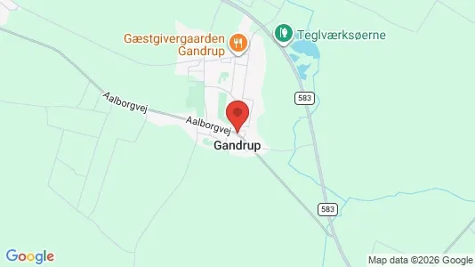 Apartments for rent i Gandrup - kort over placeringen