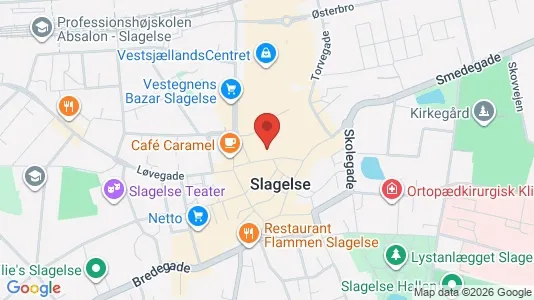 Apartments for rent i Slagelse - kort over placeringen