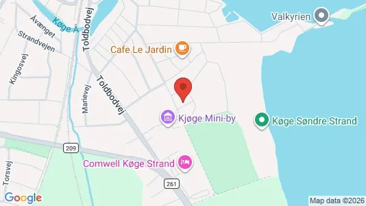 Apartments for rent i Køge - kort over placeringen
