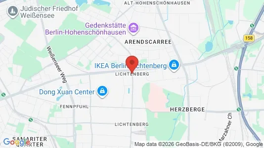 Houses for rent i Berlin Lichtenberg - kort over placeringen