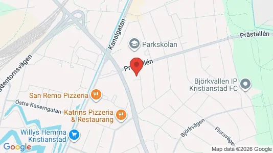 Apartments for rent i Kristianstad - kort over placeringen