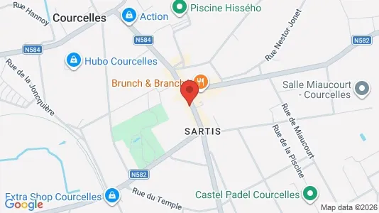 Apartments for rent i Courcelles - kort over placeringen