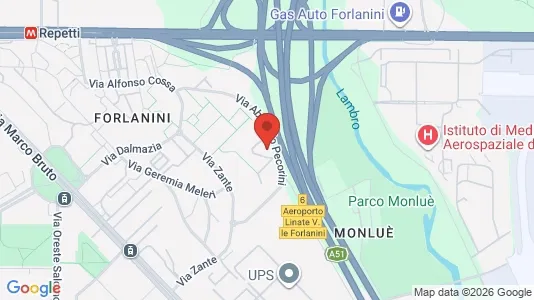 Rooms for rent i Milano Zona 4 - Vittoria, Forlanini - kort over placeringen