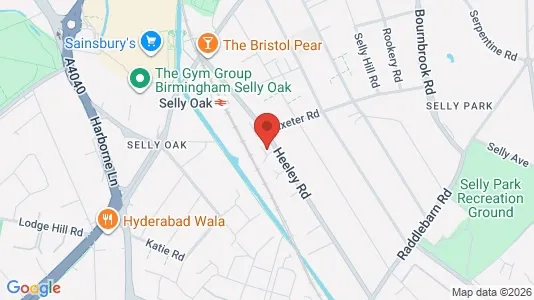 Rooms for rent i Birmingham - West Midlands - kort over placeringen