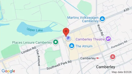 Apartments for rent i Camberley - Surrey - kort over placeringen