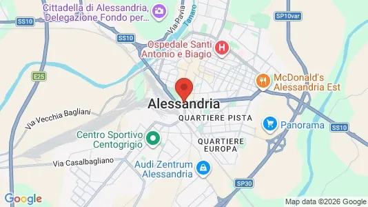 Apartments for rent i Alessandria - kort over placeringen