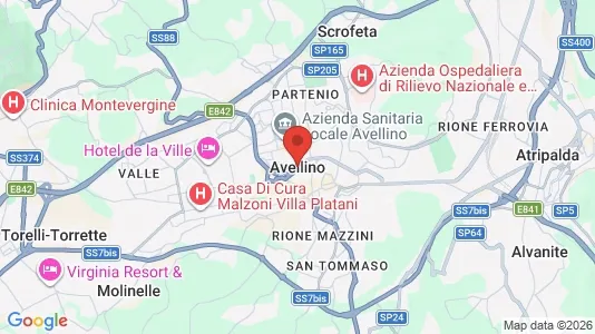 Apartments for rent i Avellino - kort over placeringen