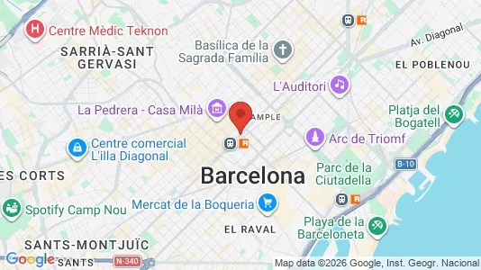 Houses for rent i Barcelona Eixample - kort over placeringen