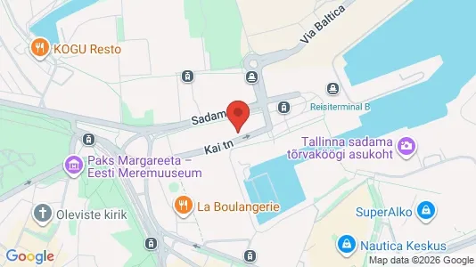 Apartments for rent i Tallinn Kesklinna - kort over placeringen
