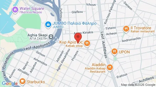 Apartments for rent i Kallithea - kort over placeringen