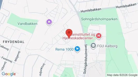 Rooms for rent i Aalborg Center - kort over placeringen