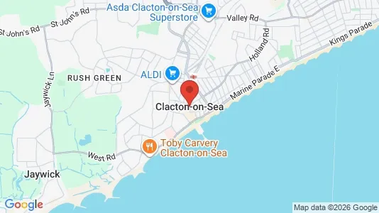 Apartments for rent i Clacton-on-Sea - Essex - kort over placeringen