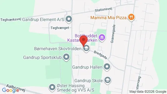 Apartments for rent i Gandrup - kort over placeringen